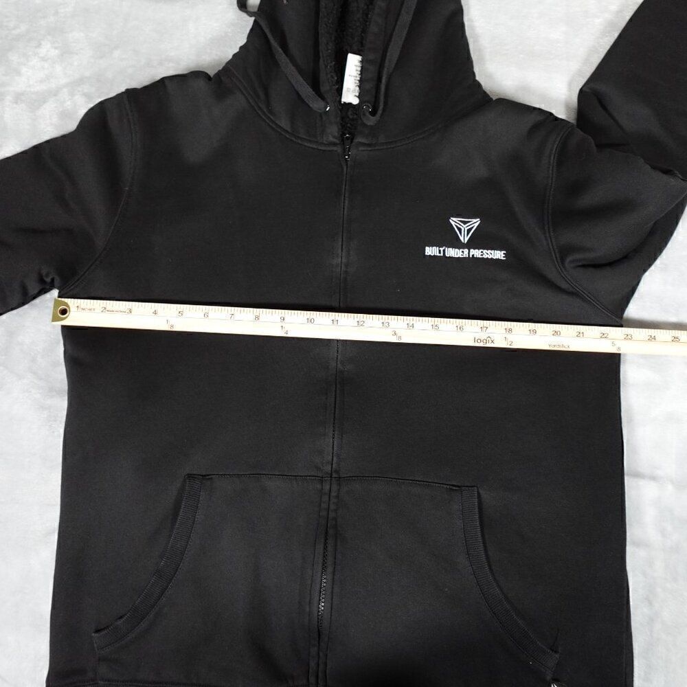 Sydney Jiu Jitsu Academy SJJA Sherpa Lined Hoodie Mens L Full Zip Logo Black - Picture 10 of 12